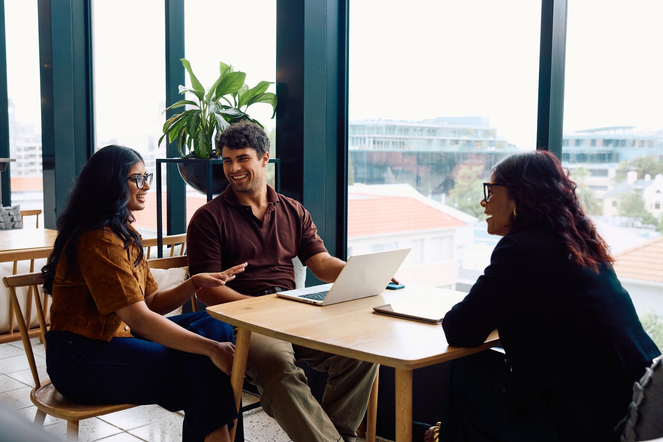 Leadership team in a strategic office meeting
